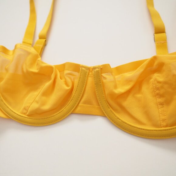 * Cuup Marigold The Balconette Mesh Underwire Bra sz 32B - Picture 4 of 6
